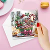 6Pcs Diamond Painting Christmas Candle Daily Wish Card Gifts for Family Friends and Lover