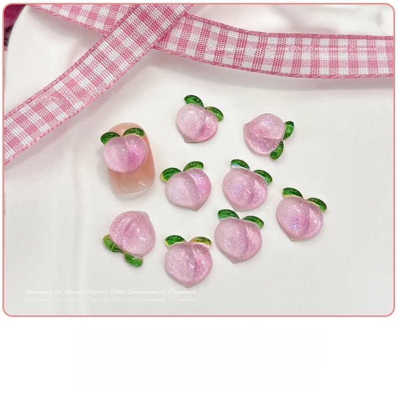 Nail Accessories Pineapple Grape Green Apple Lemon Peach Watermelon Cherry Strawberry Fruit Wear Nail Sticker