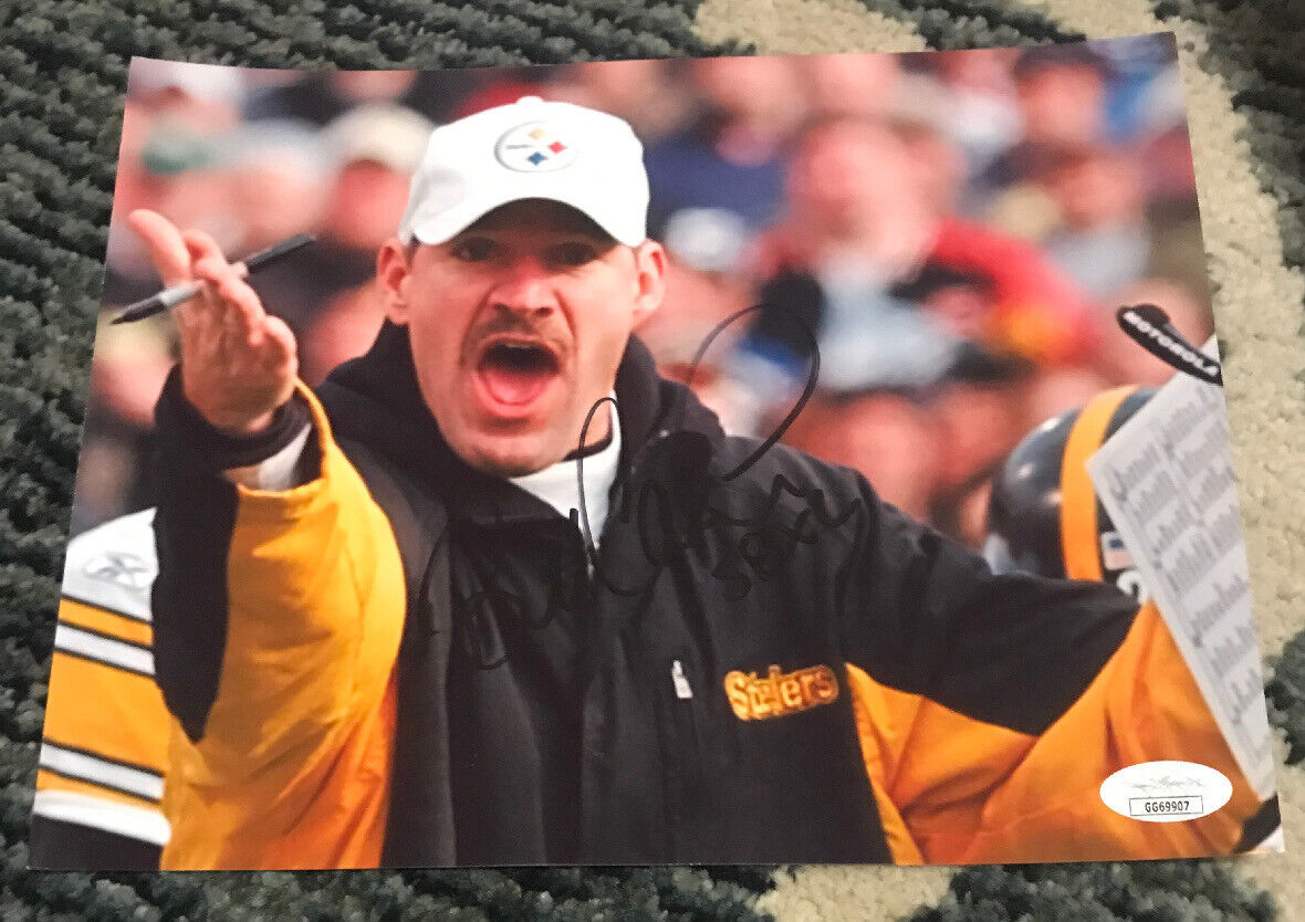 BILL COWHER HAND SIGNED 8x10 Photo Poster painting SUPER BOWL XL STEELERS COACH JSA COA