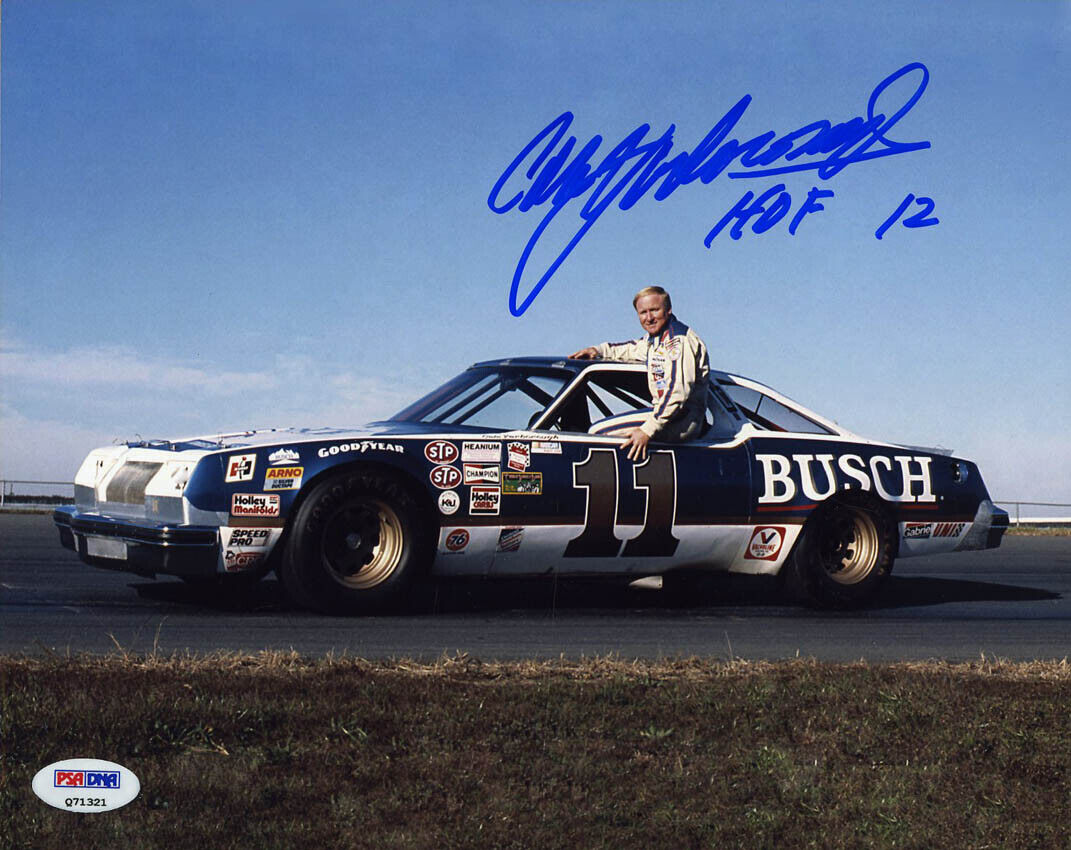 Cale Yarborough SIGNED 8x10 Photo Poster painting + HOF 12 NASCAR LEGEND PSA/DNA AUTOGRAPHED