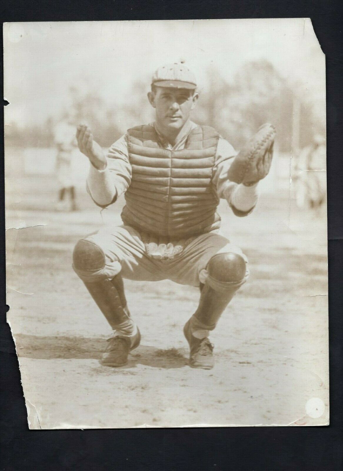 Les Nunamaker 1918 Type 1 Press Photo Poster painting St. Louis Browns