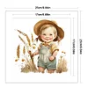Farm Baby - 18CT Stamped Cross Stitch 25*25cm/9.84*9.84in