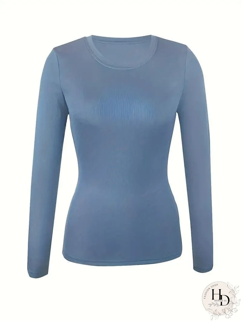 Trendy Ribbed Mock Neck Top