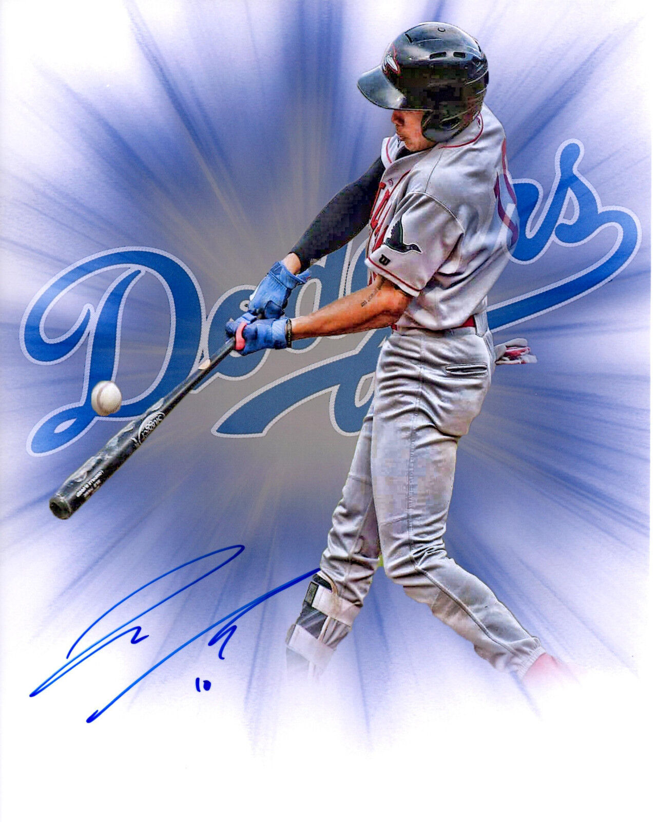 Jeren Kendall Dodgers top prospect Signed 8x10 Photo Poster painting Autographed Vanderbilt LA e