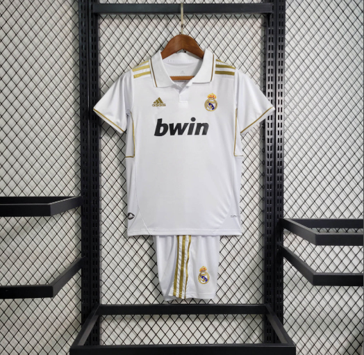 11-12 Real Madrid Home Kids Kit Football Shirt Thai Quality