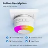 Wifi Sound and Light Alarm Sensor App Remote Control Plug-in Home Alarm 105dB Sounder Voice Broadcast Alarm for Vibration CO VOC PIR for Kids Garage Office
