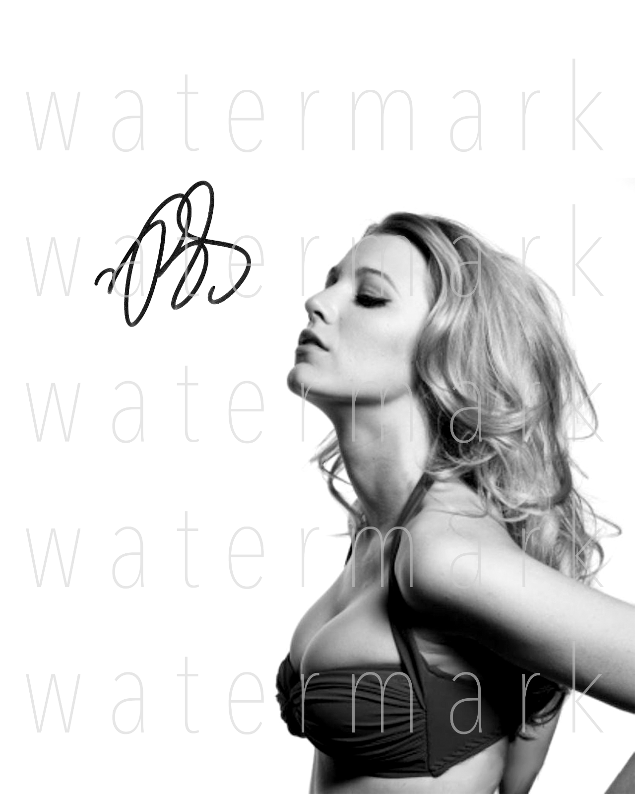 Blake Lively sexy hot signed 8x10 inch print Photo Poster painting picture poster autograph RP