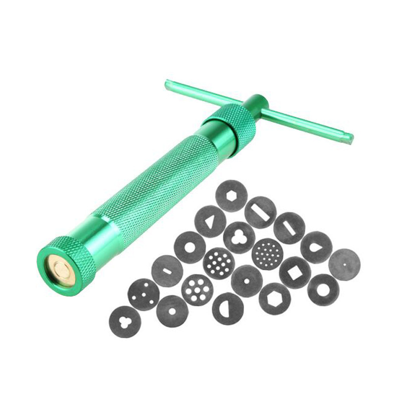 

Clay Cake Sculpture Gun With 20 Tips Sculpture Craft Sugar Paste Extruder, 501 Original