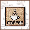 >SALE<5D DIY Diamond Painting Kit Ceramics Insulation Cartoon Pad (Coffee)