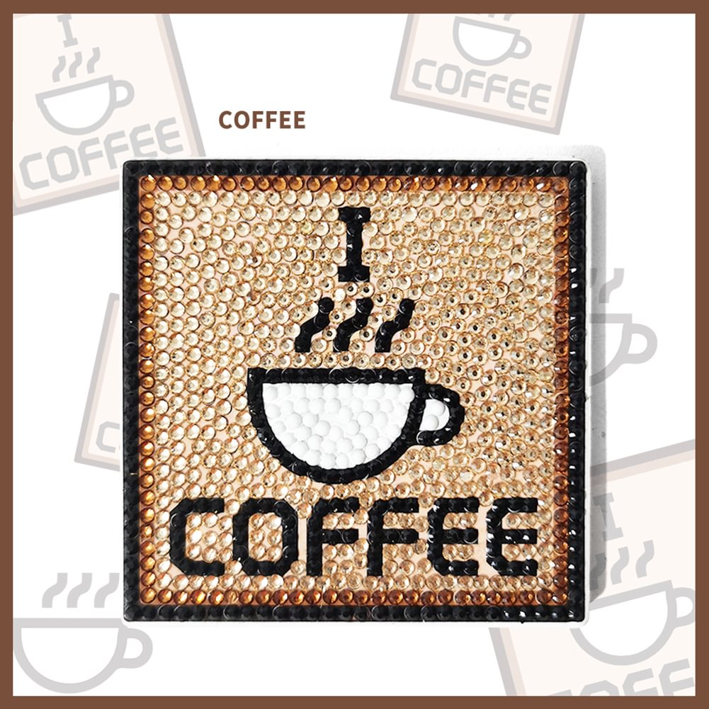 Diamond Painting Coaster Pad Coffee