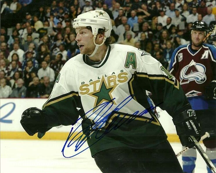 BRENDEN MORROW SIGNED DALLAS STARS 8x10 Photo Poster painting #2 Autograph