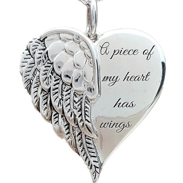 🔥Last Day Promotion 70% OFF"A Piece of my Heart has Wings"Pendant Necklace