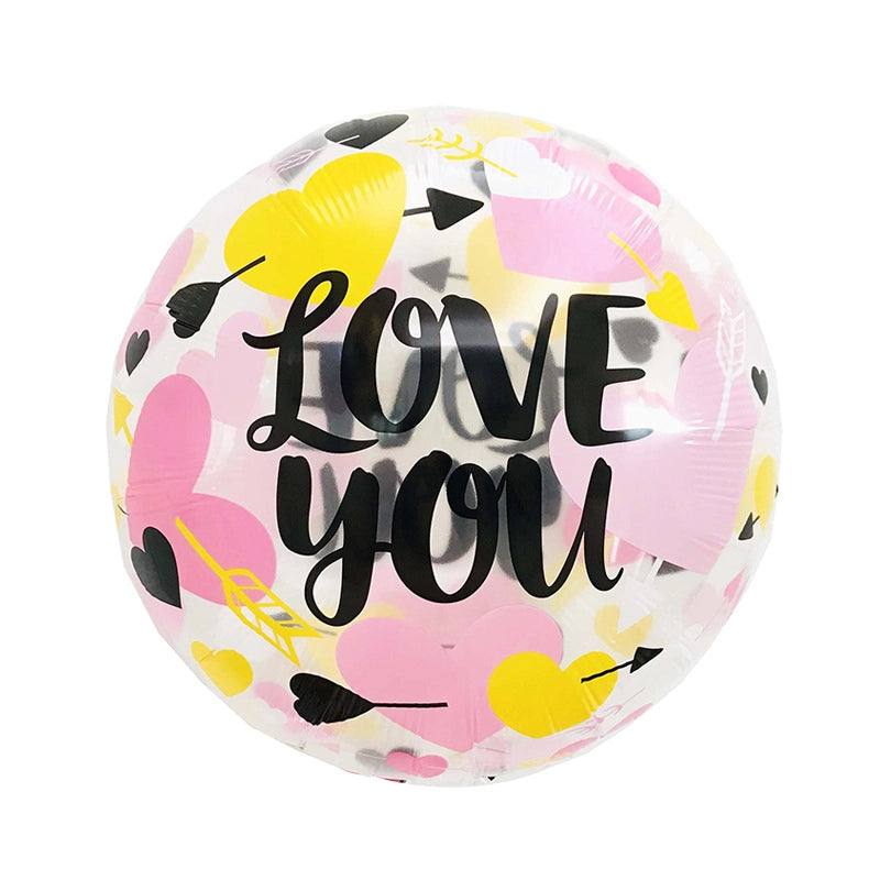 Vacation Minimalist Heart Shape Aluminum Film Travel Daily Balloons