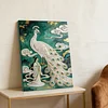 DIY Pearl Painting Peacock for Home Wall Decor with Frame(40x30cm)