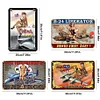 4pcs - Pin Up Girl - Vintage Metal Signs(8*12Inch/12*16Inch)-Pin-up-girls