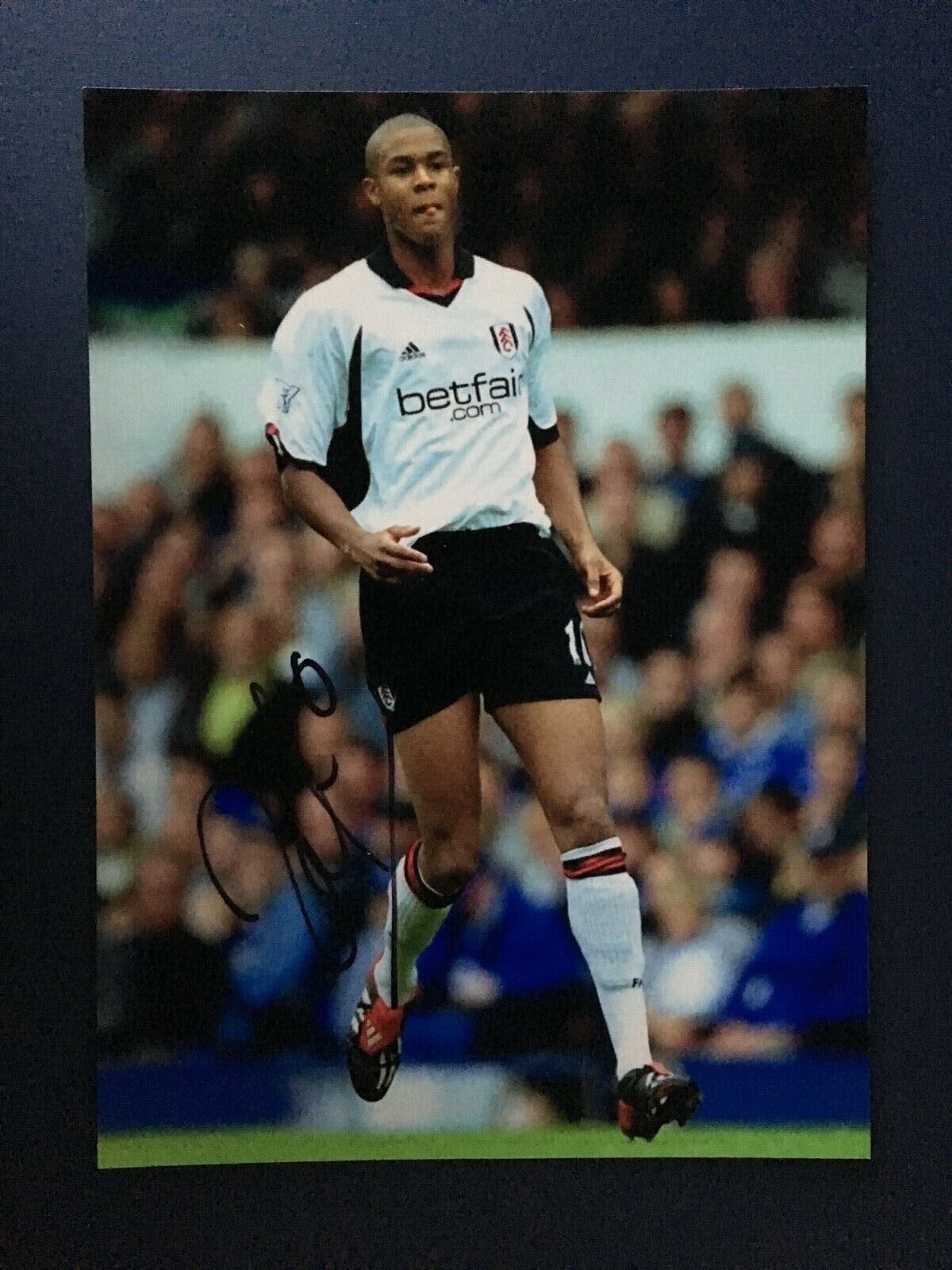 ZAT KNIGHT - FORMER FULHAM FOOTBALLER - EXCELLENT SIGNED Photo Poster painting