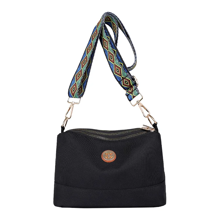 Nylon Crossbody Bag Fashion Shoulder Bag Portable Multi-Pockets Casual for Work