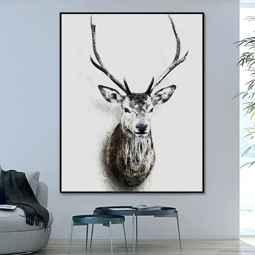 Animal Deer Paint By Numbers Kits UK For Adult PH9208