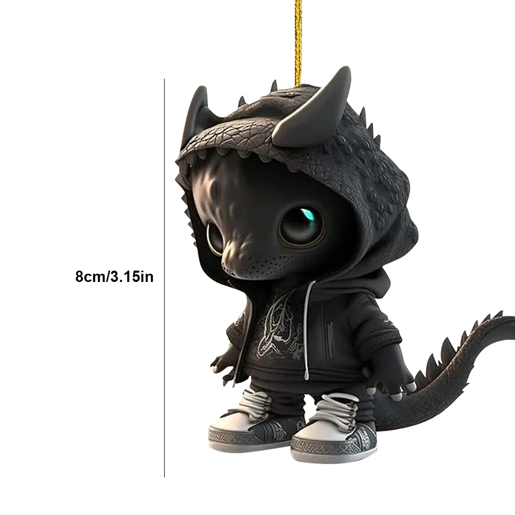 Christmas Dragon Tree Pendant Novelty Cute Acrylic Party Favors (I)