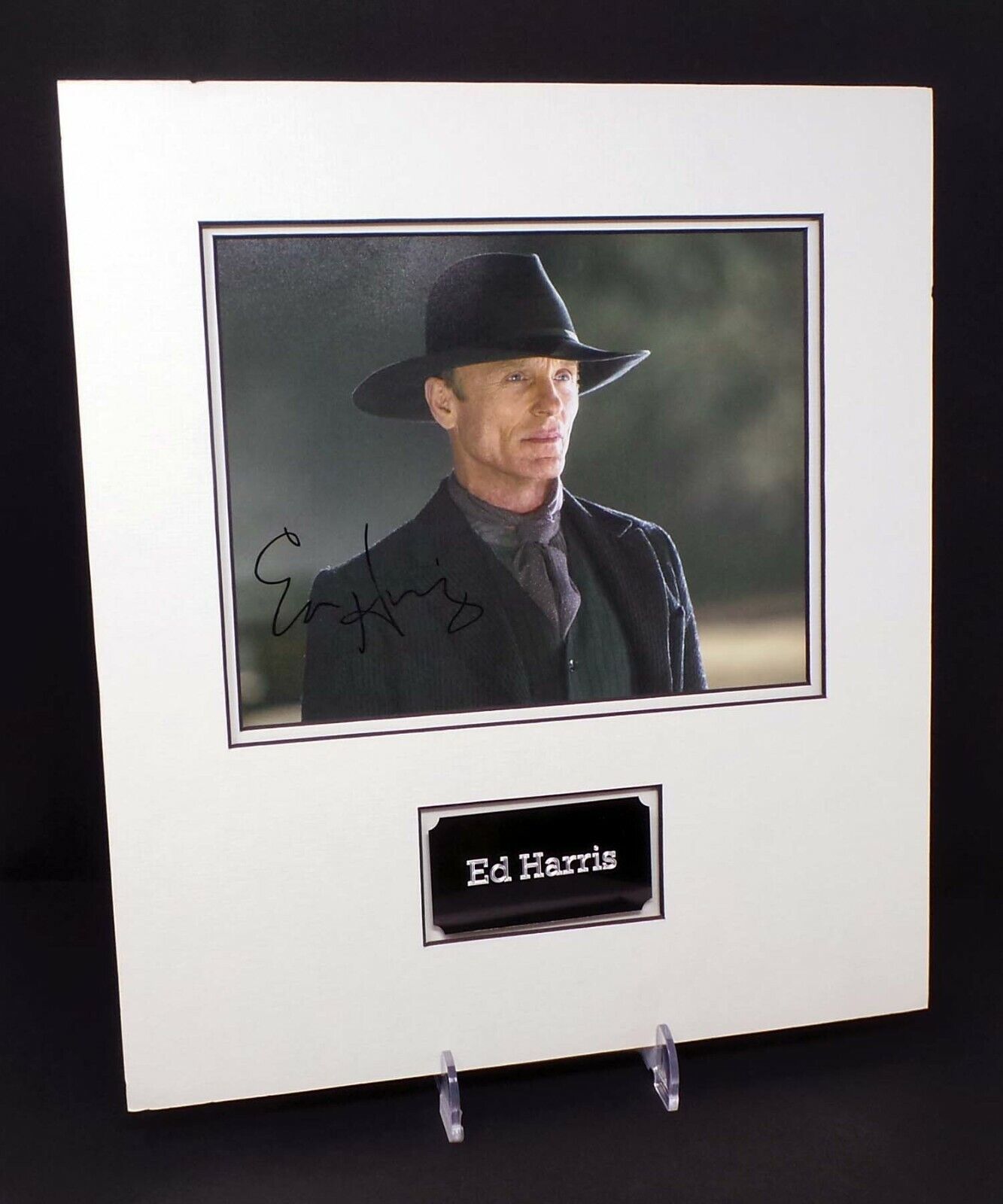 ED HARRIS Signed & Mounted Westworld Photo Poster painting Display AFTAL RD COA The Man in Black