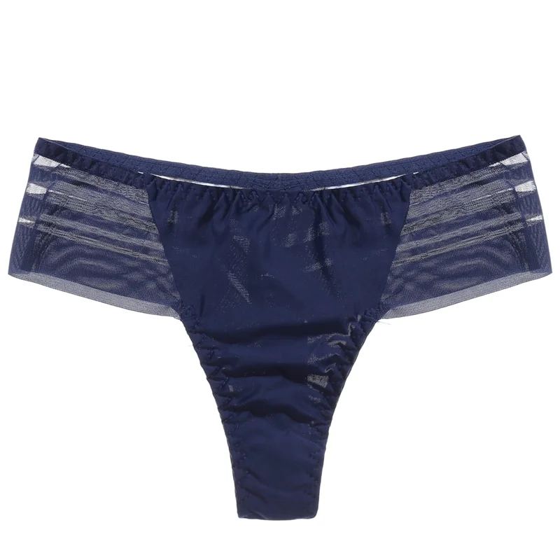 Uaang Mesh Women Panties Seamless Low Rise Underwear Thongs Ladies Perspective G-string T-Back Underwear Intimates Girls Lingerie