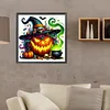 (40*40cm)Halloween Pumpkin Wizard - Full Round Drill Diamond Painting