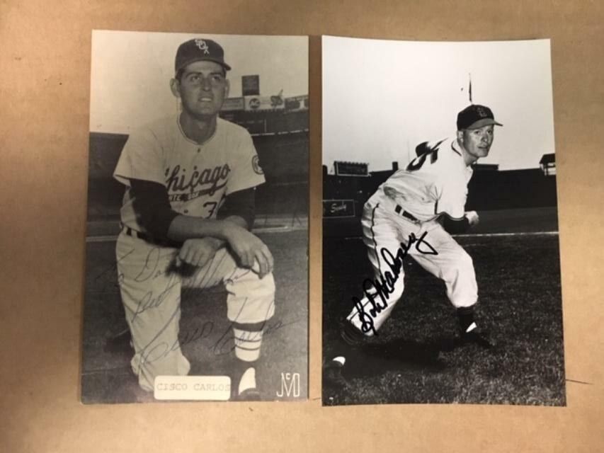 Robert Mahoney St Louis Browns Signed 3 1/4 x 5 1/2 Vintage Photo Poster painting**