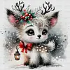 Deer-18CT Stamped Cross Stitch 30*30cm/11.81*11.81in tapestrymarket
