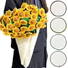 Flower Bouquet Crocheted Blankets Breathable Soft Knitting Throw Blankets Gifts