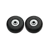 1 Pair Rubber Casters Mute Trolley Case Wheels Deluxe Repair Tool (54*18mm)