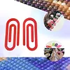 uk.everydayedeals 2pcs 3D Printed Diamond Canvas Paperclip Holder Wear Resist Fixing Craft Canvases Tool