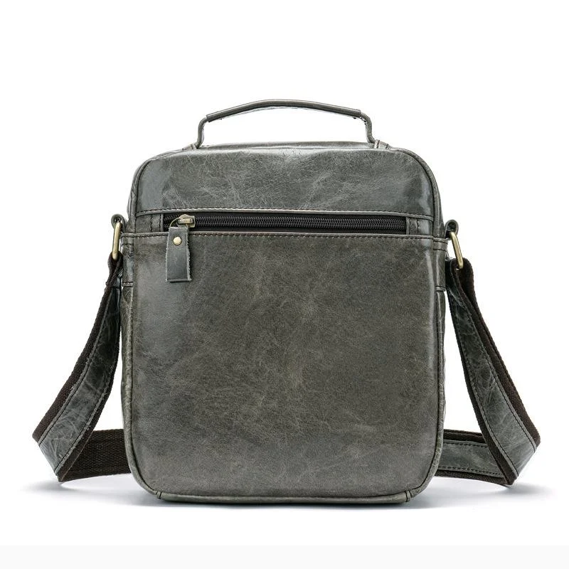 Classic Leather Soft Handbags For Men With Large Capacity