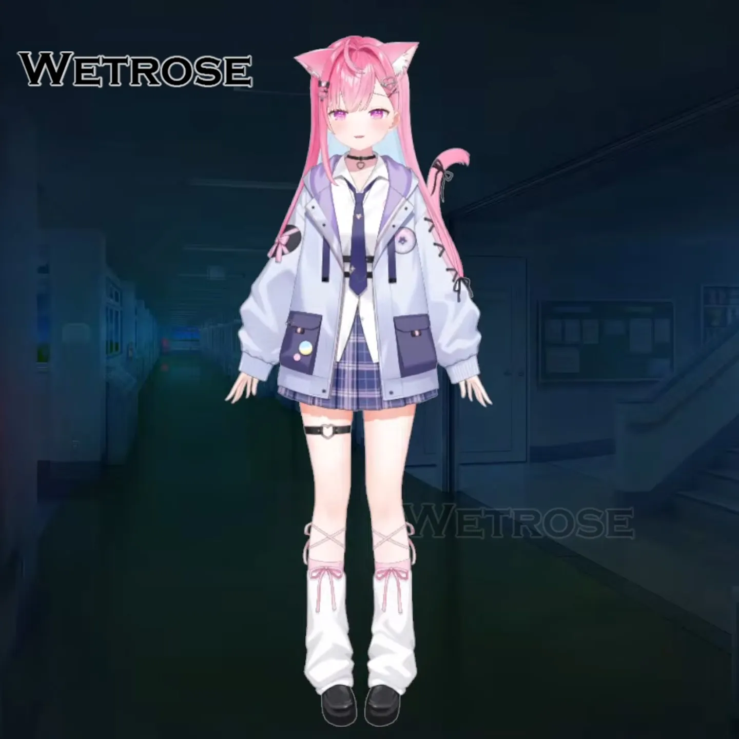 [Deposit Poll] Wetrose Yuuki Sakuna Uniform New Outfit Seifuku Cosplay Costume 結城さくな制服新衣装コスプレ