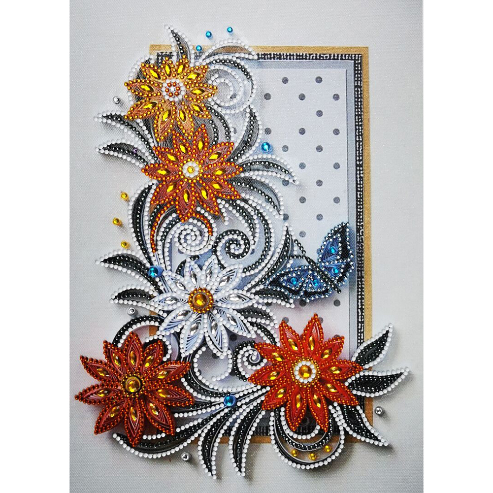 Flowers And Plants 30*40cm(canvas) beautiful special shaped drill diamond painting