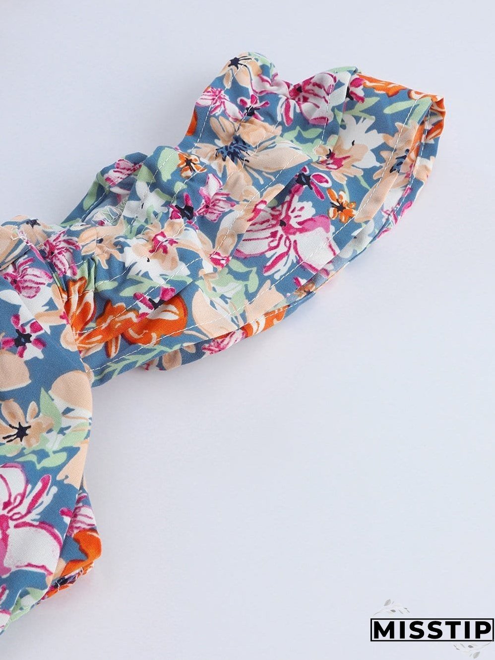 Chic Floral Ruffle Top