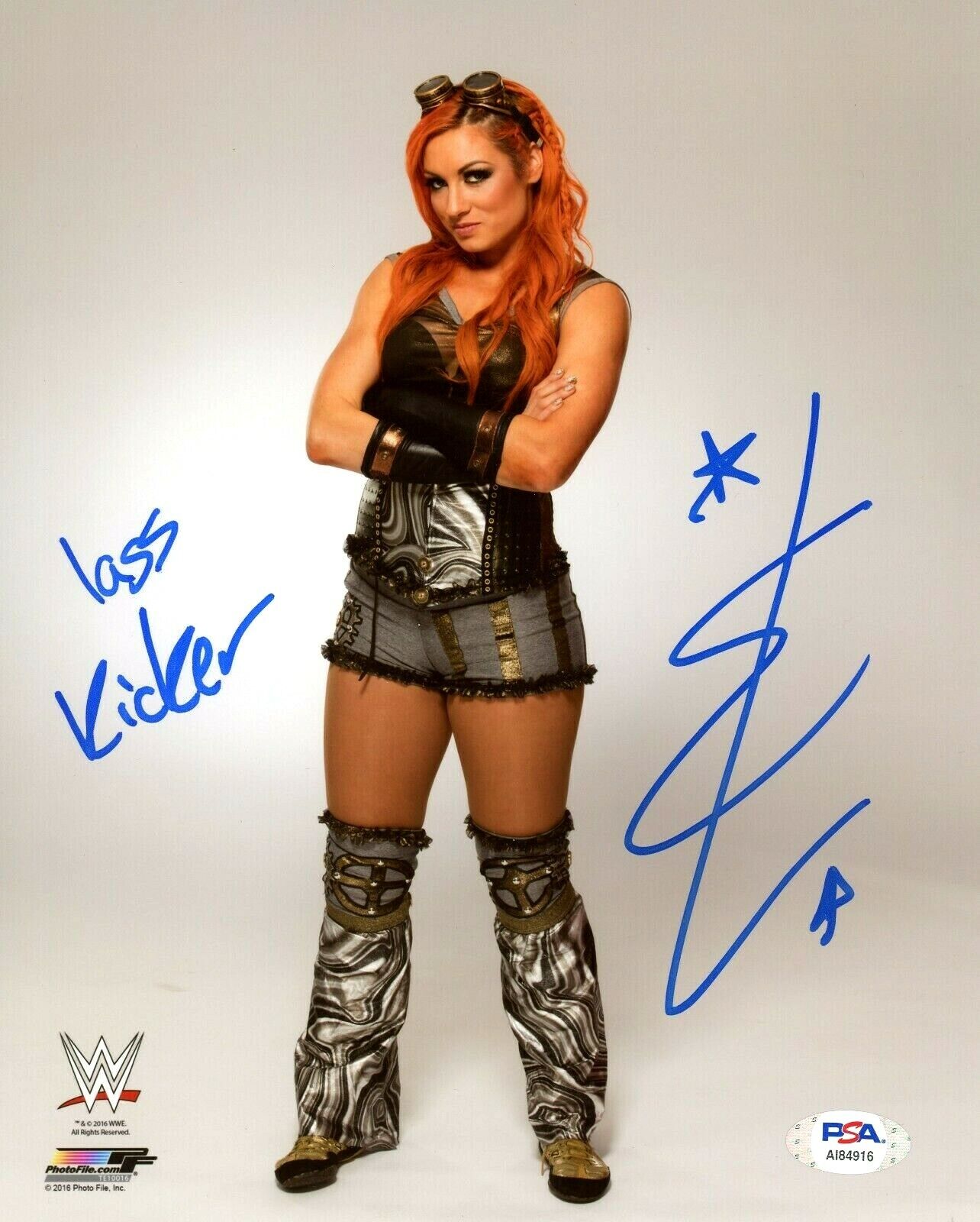 WWE BECKY LYNCH HAND SIGNED AUTOGRAPHED 8X10 WRESTLING Photo Poster painting WITH PSA DNA COA 9