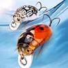 5Pcs Cicada Bait 3.8cm 4g Fishing Lure Artificial Ladybug Fishing Bait Hard Bait