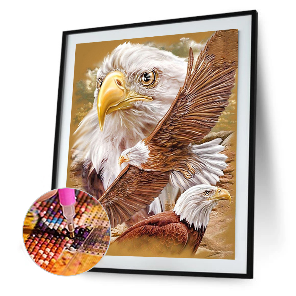 

(Multi-Size) Eagle - Round/Square Drill Diamond Painting - 30*40CM, Square diamond 30*40cm, 501 Original