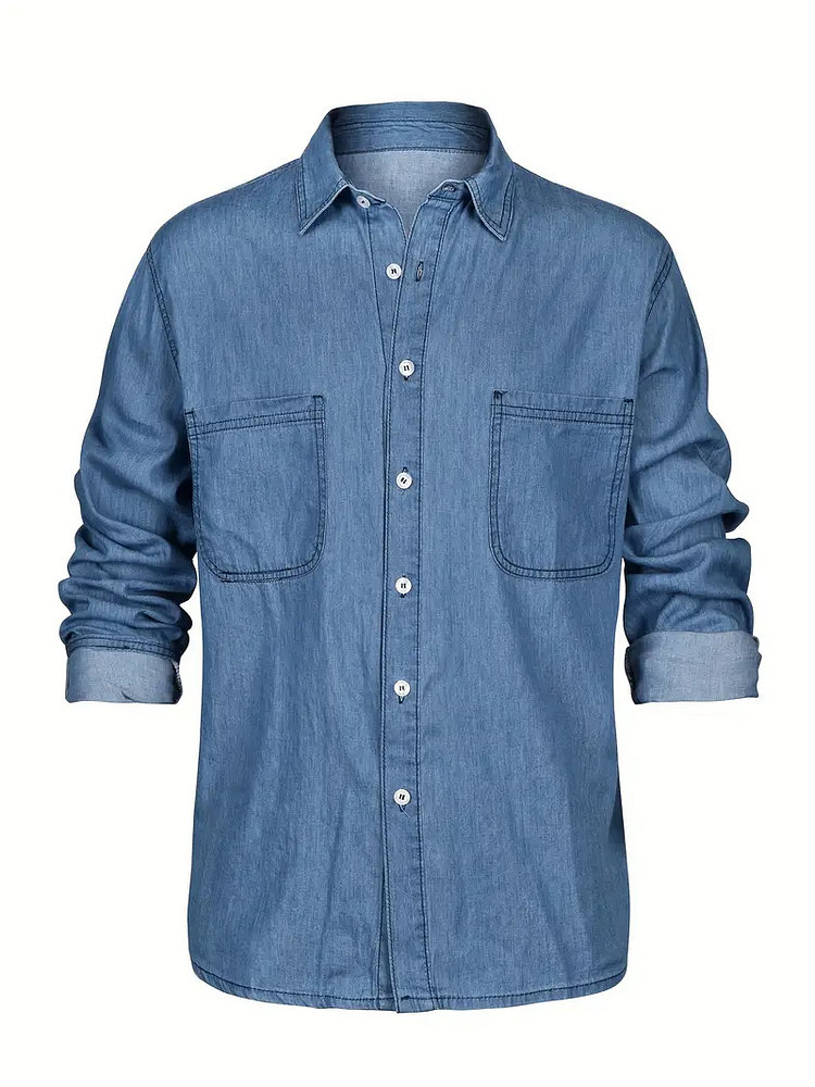 Men'S Teen Thin Denim Coat & Spring Coat Shirt