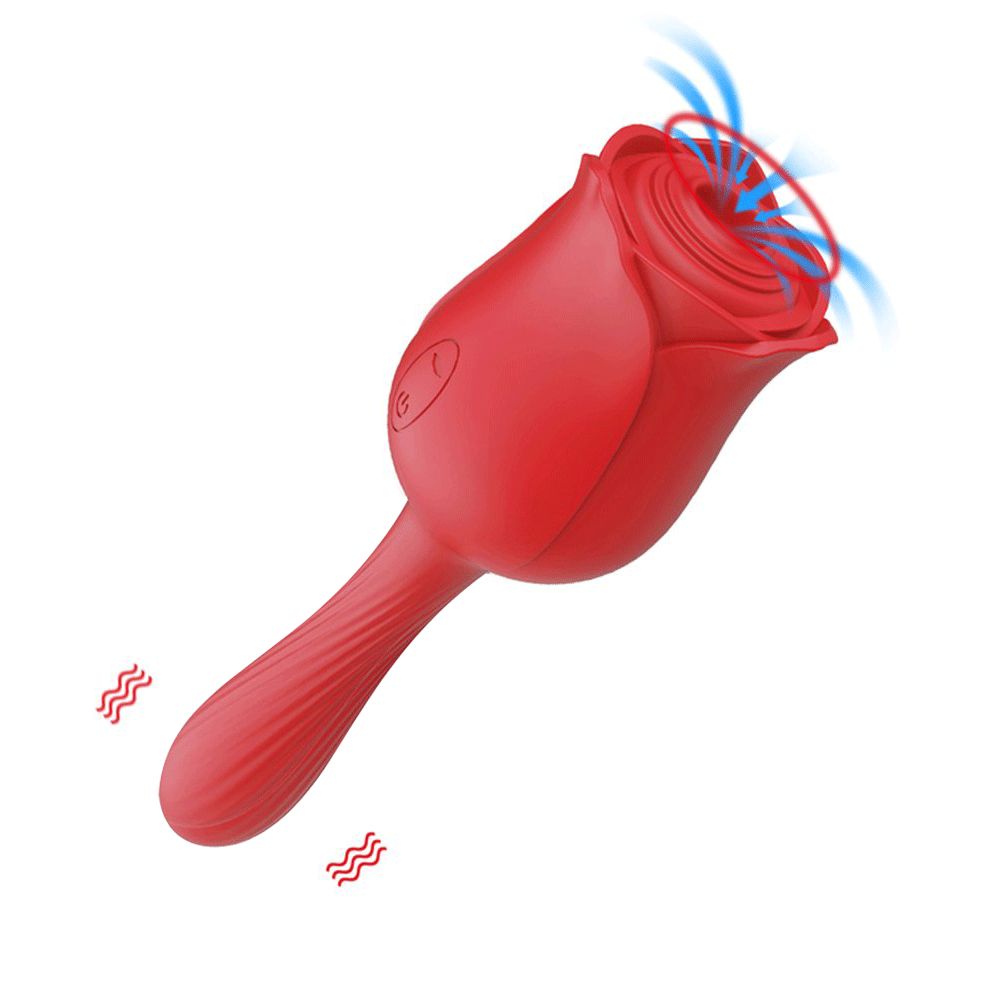 Bendable Rose Vibrator, G-spot Clitoral Stimulators - Rose Toy