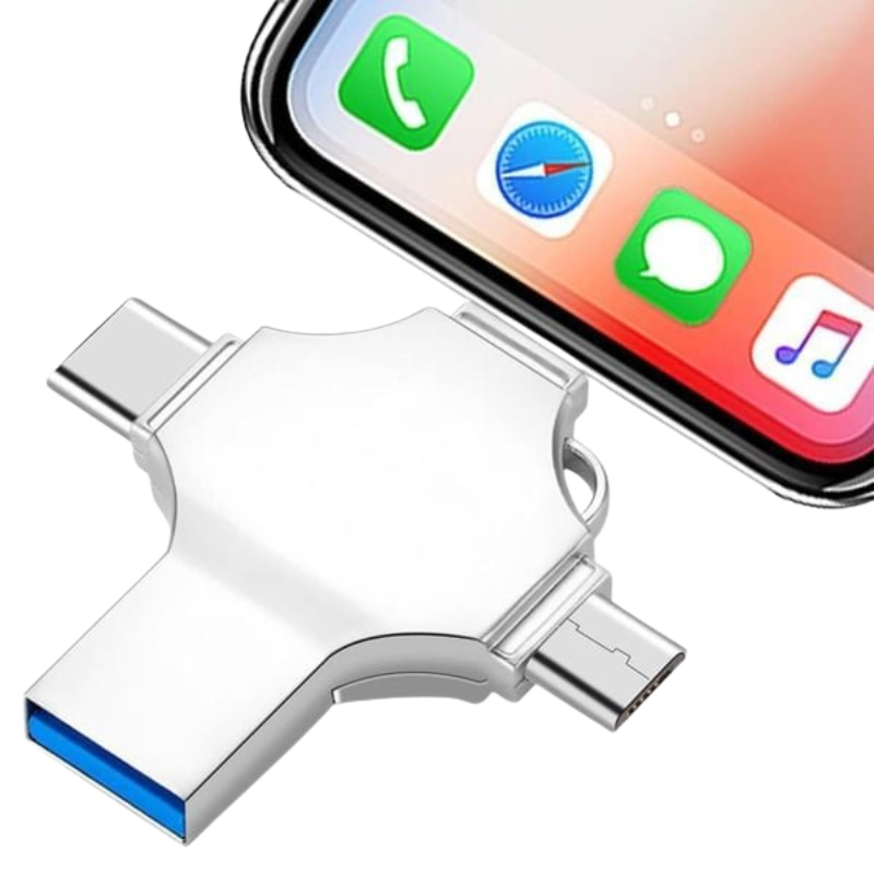 4-in-1 USB Flash Drive - 1TB Storage