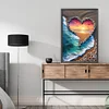 Love sunset beach - runder Bohrer Diamantmalerei - 40*60cm (große Größe)