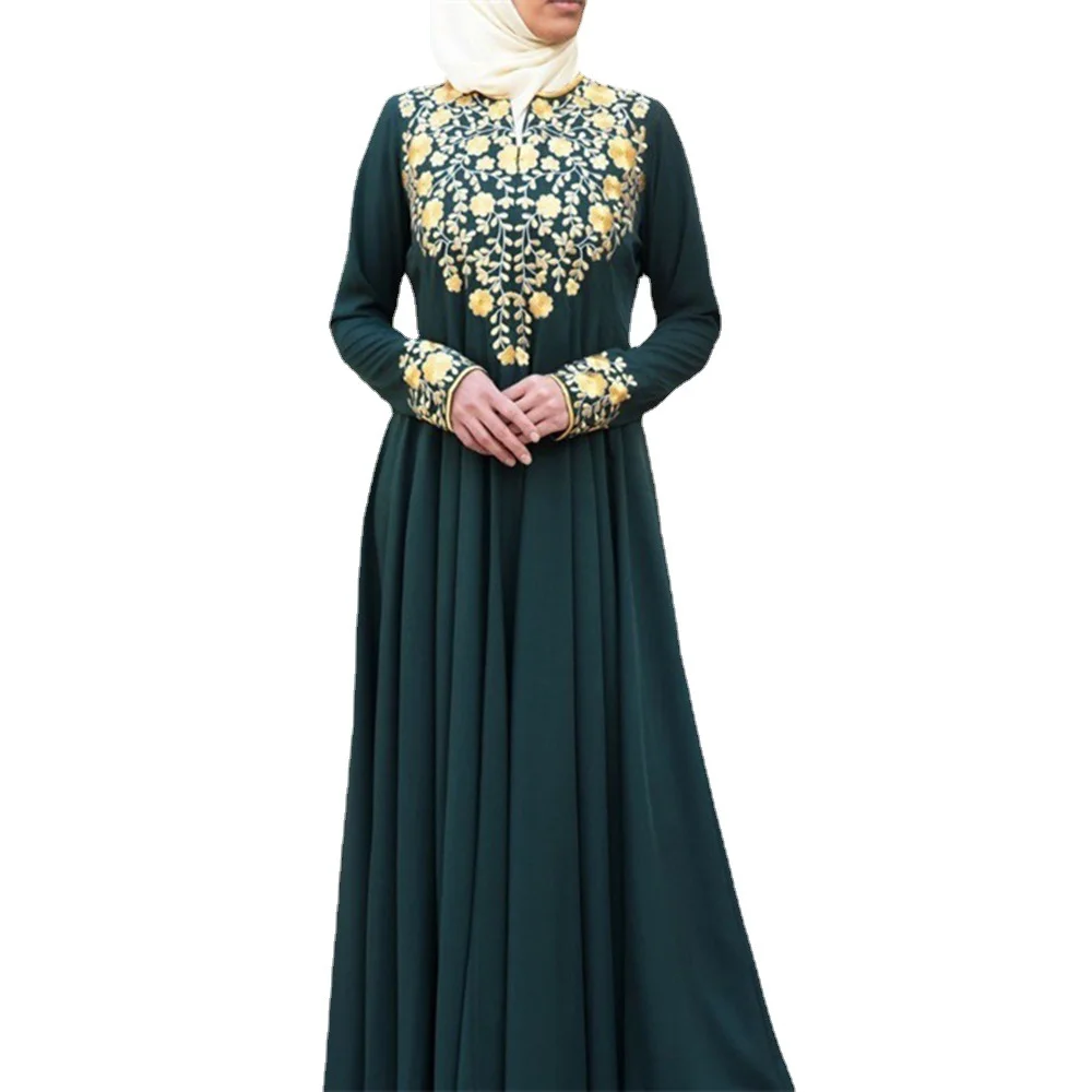Uveng Uveng Spring New Long Dress Leisure Middle East Simple National Style Fashion Dress