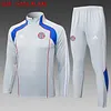 2025/2026 Bayern Munich Half-Pull Training Suit Light Gray Football Shirt 1:1 Thai Quality