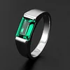  Green Tourmaline  Men's Ring 