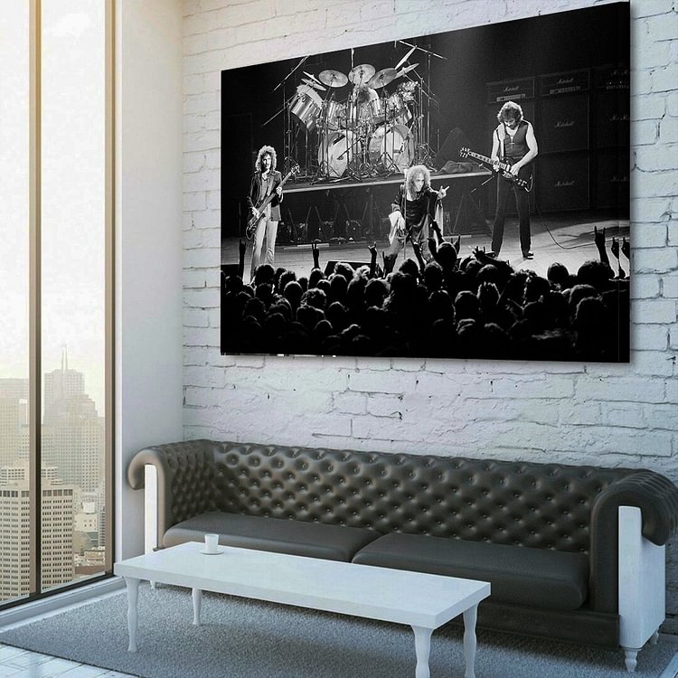 Black Sabbath concert scene Canvas Wall Art