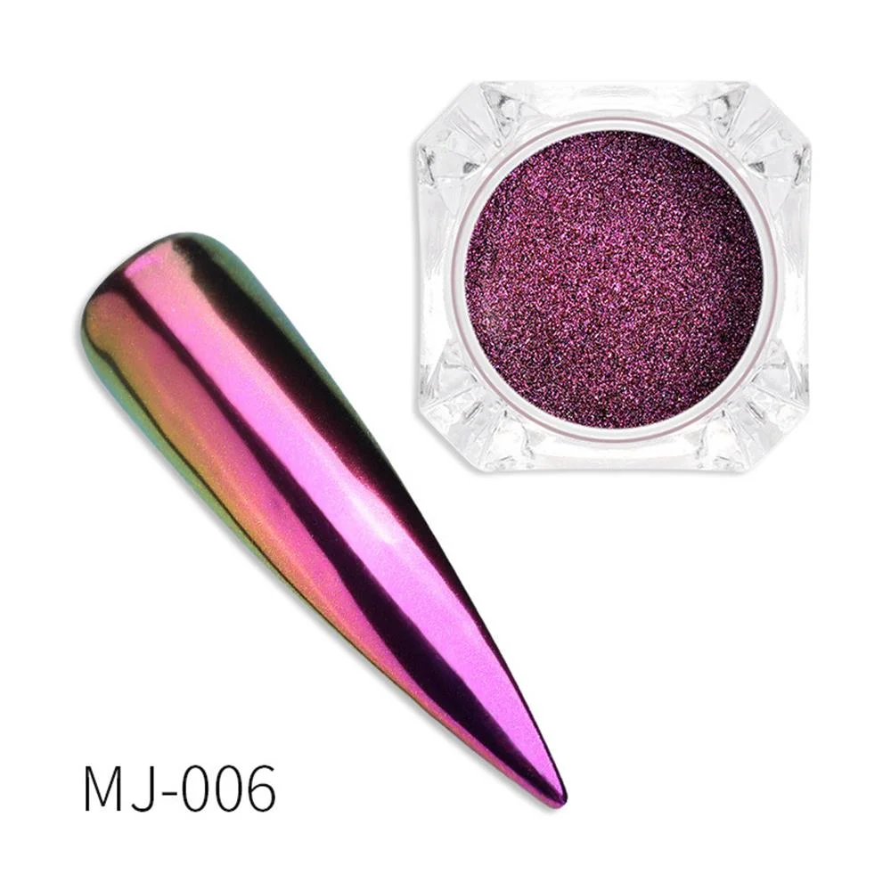 0.2g/ Box Glitter Magic Mirror Dust Powder Chameleon Aurora Nail Art Chrome Pigment Nail Decoration DIY Nail Art Glitter Tools