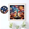 Diamond Painting-DIY Crystal Rhinestone Flag Statue of Liberty