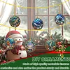 12Pcs Diamond Painting Christmas Ornaments for Adults Round Acrylic DIY
