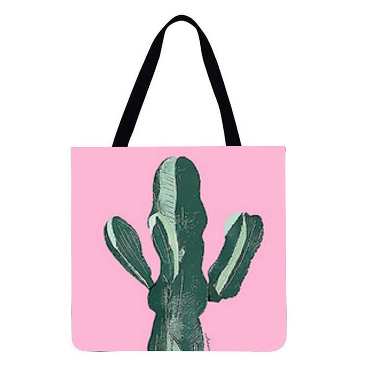 【ONLY 1pc Left】Cactus Plant - Linen Tote Bag